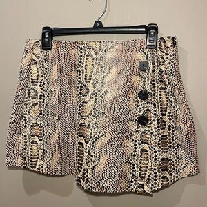 Snake Print Skort